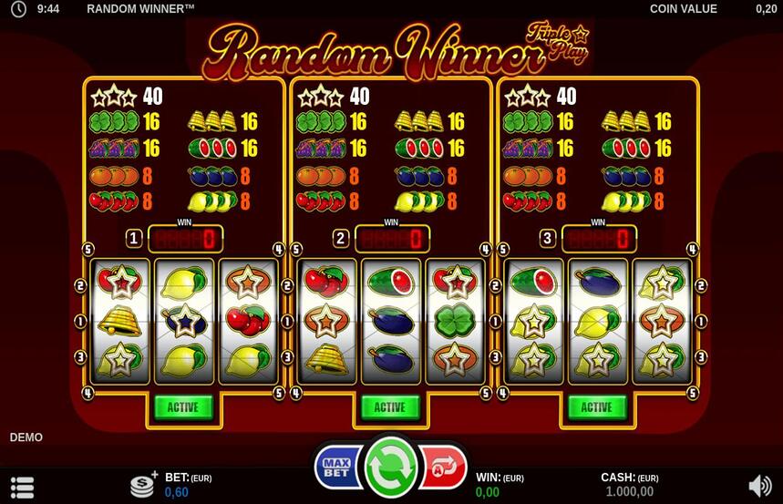 Random Winner Triple Play