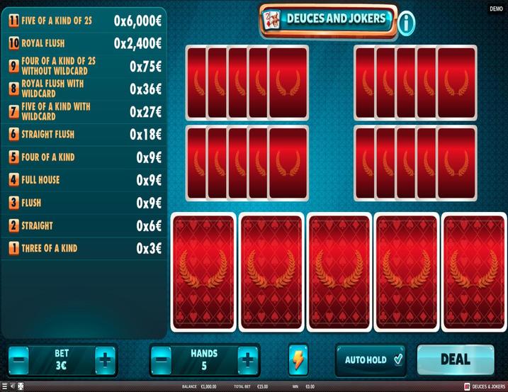Red Rake Gaming Deuces and Jokers