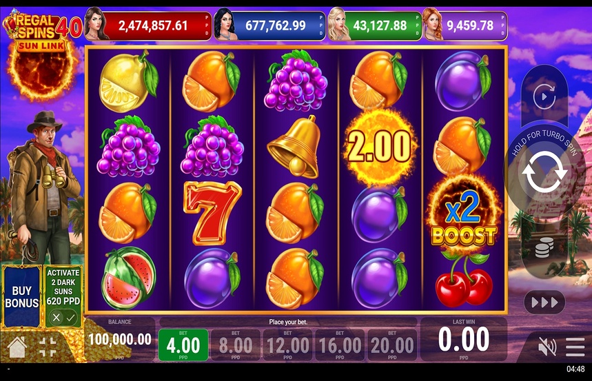 Regal Spins 40 Sun Link