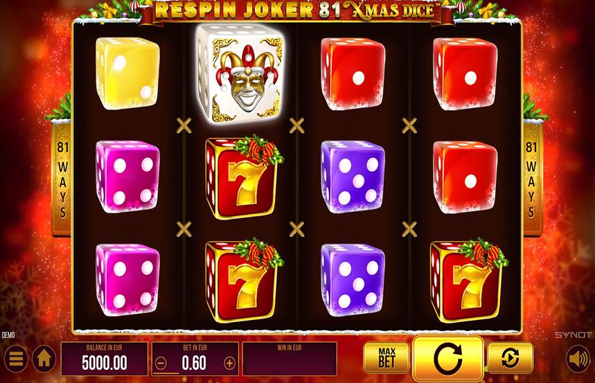 Respin Joker 81 Xmas Dice