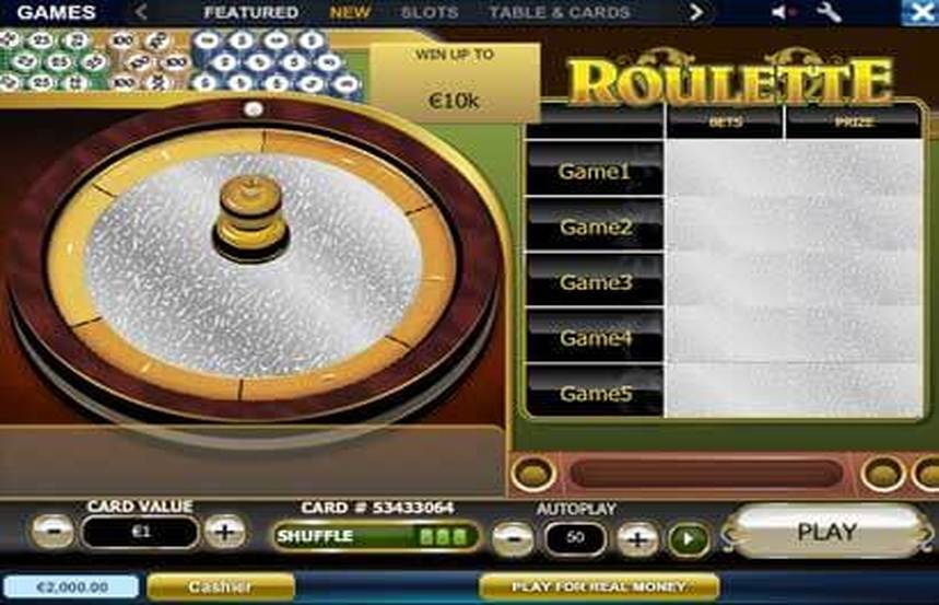 Roulette Scratch Card