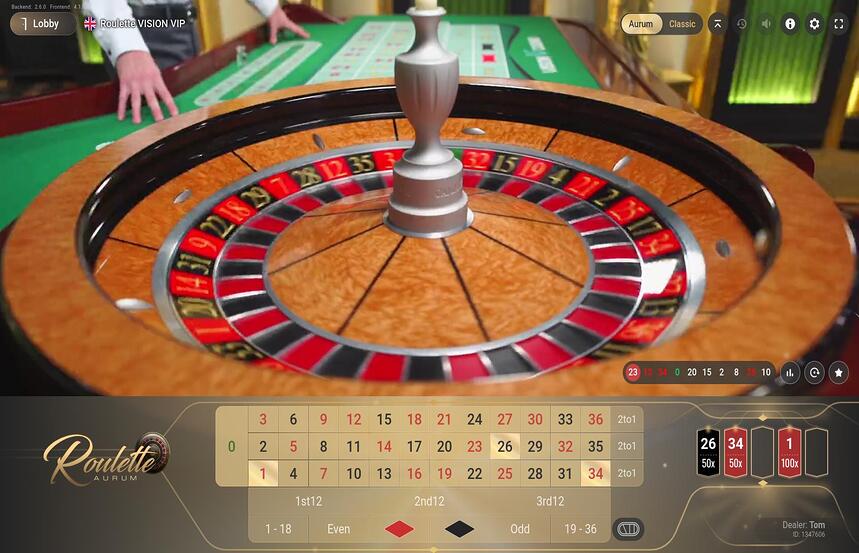 Roulette VISION VIP Aurum
