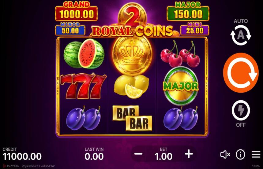 Royal coins 2 Hold and Win