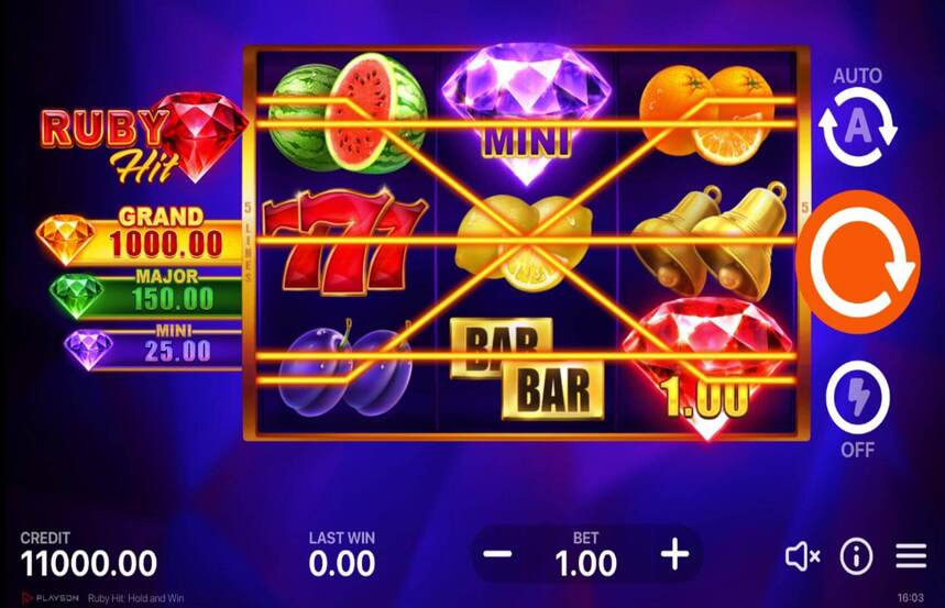 Ruby Hit Hold and Win