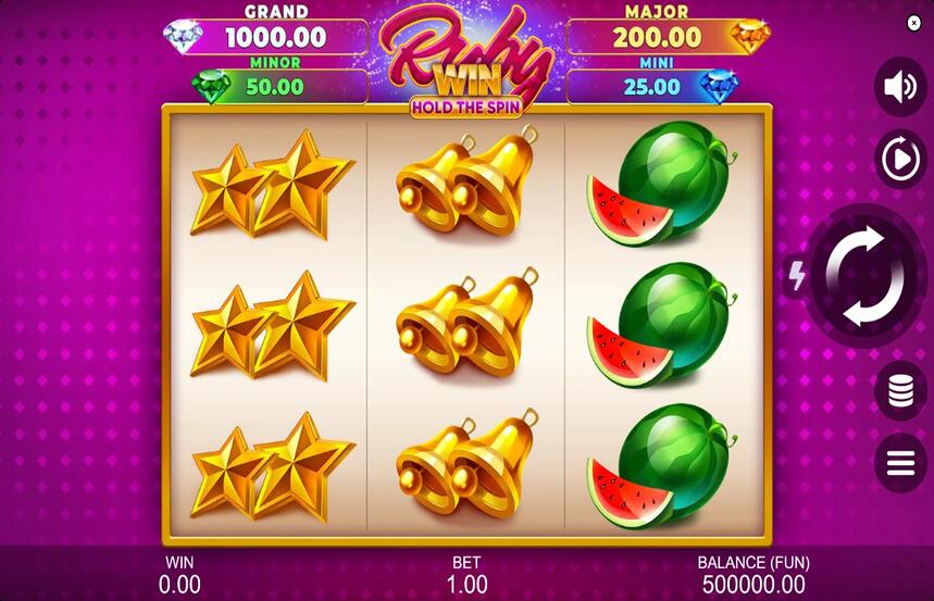 Ruby Win Hold the Spin