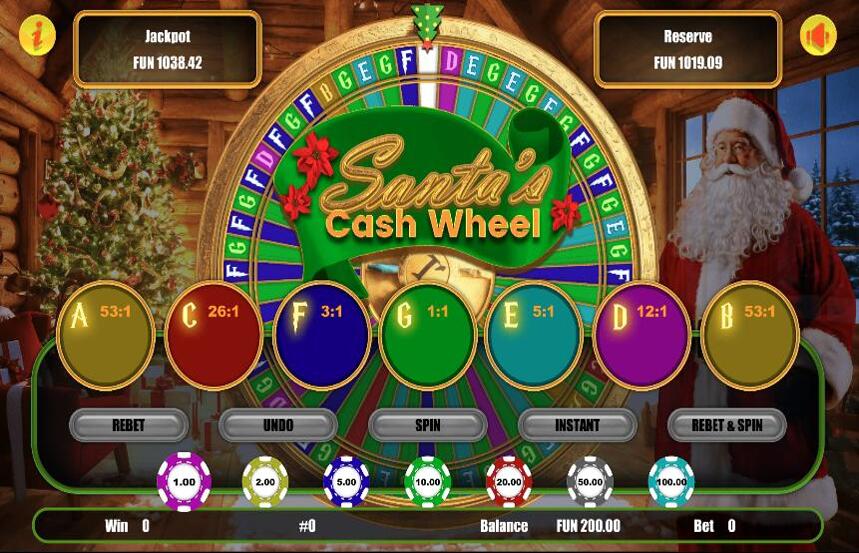 Santas Cash Wheel