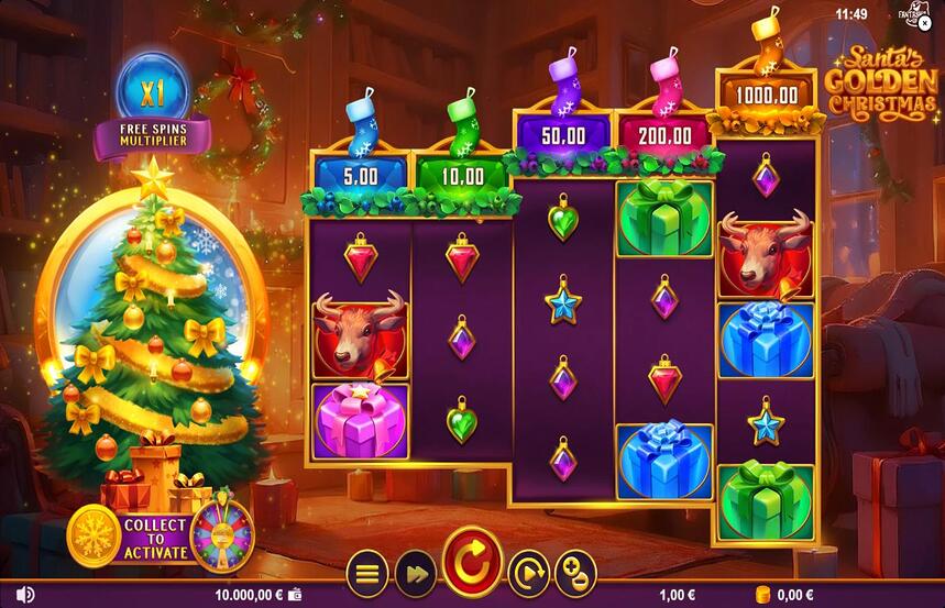 Santas Golden Christmas