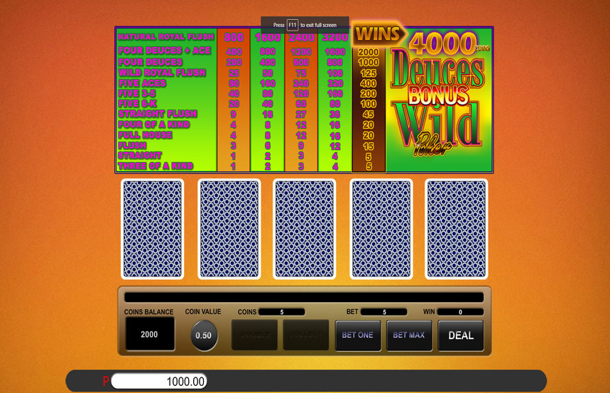 Saucify Bonus Deuces Wild