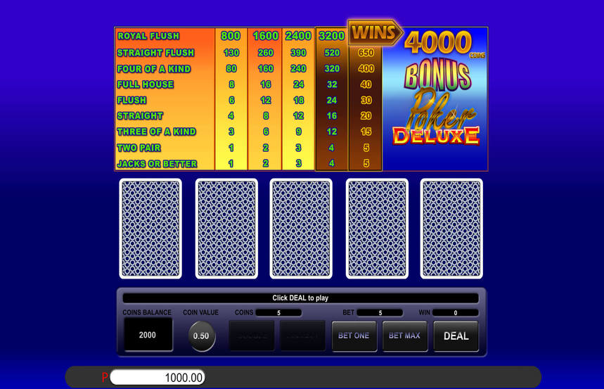 Saucify Bonus Poker Deluxe