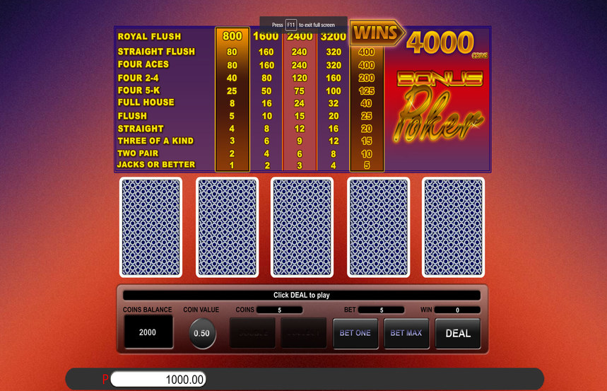 Saucify Bonus Poker