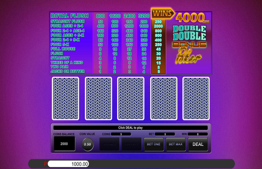 Saucify Double Double Bonus Poker