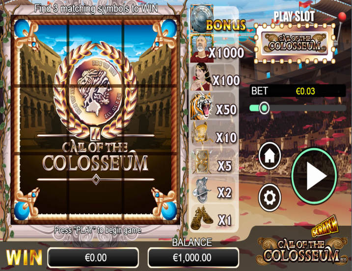 Scratch Call of the Colosseum