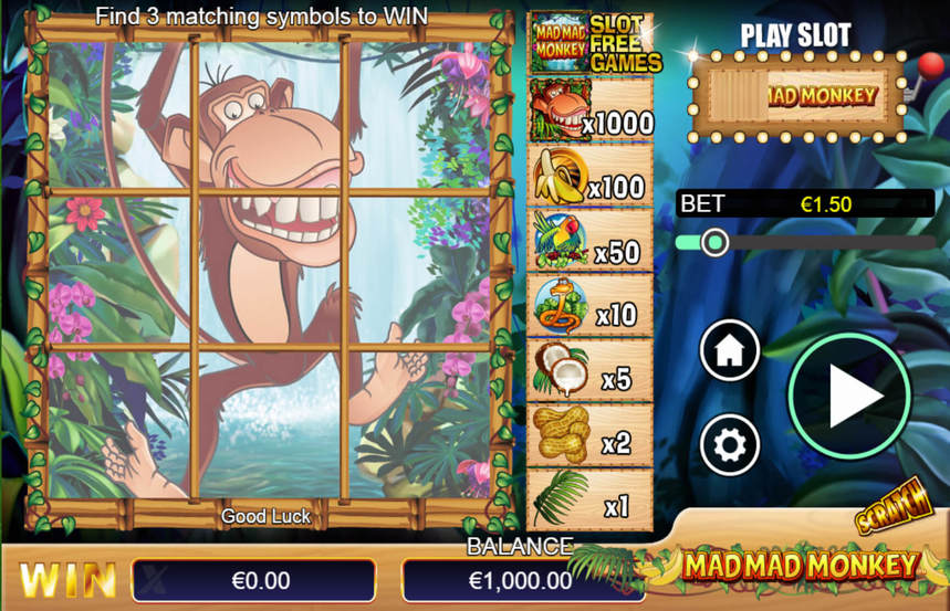 Scratch Mad Mad Monkey