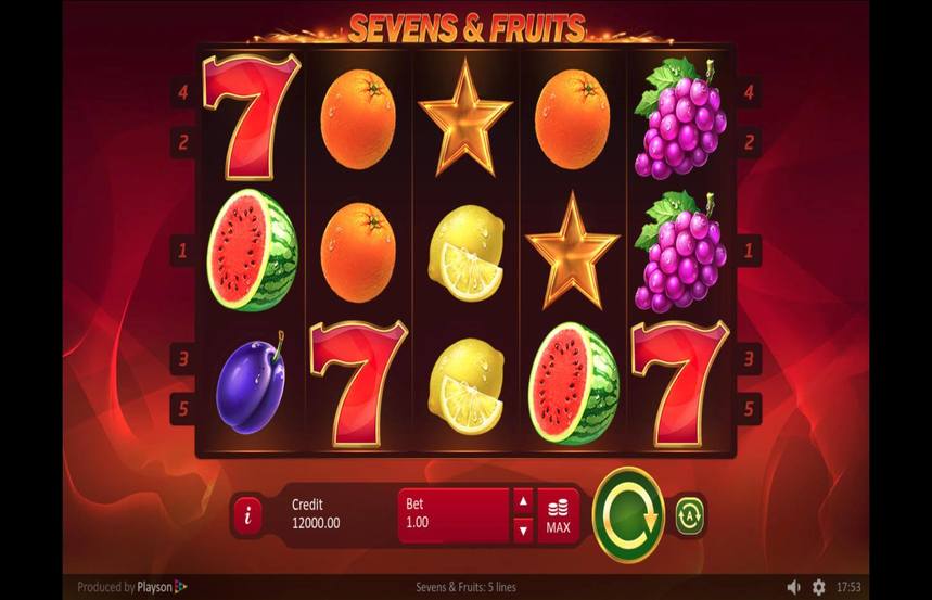 Sevens and Fruits