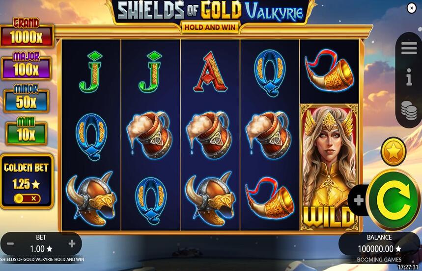 Shields of Gold Valkyrie Hold and Win