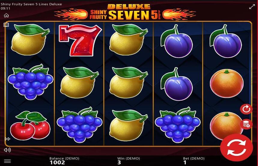 Shiny Fruity Seven Deluxe 5 Lines