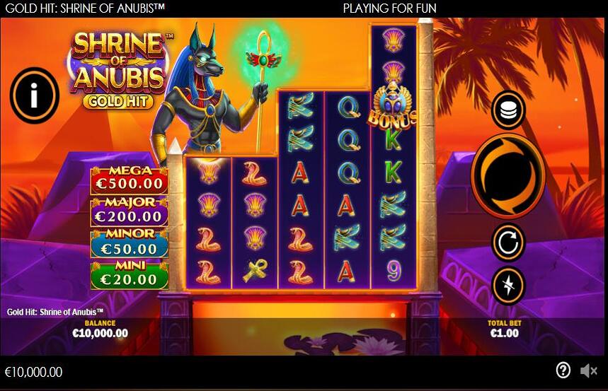 Shrine Of Anubis Gold Hit