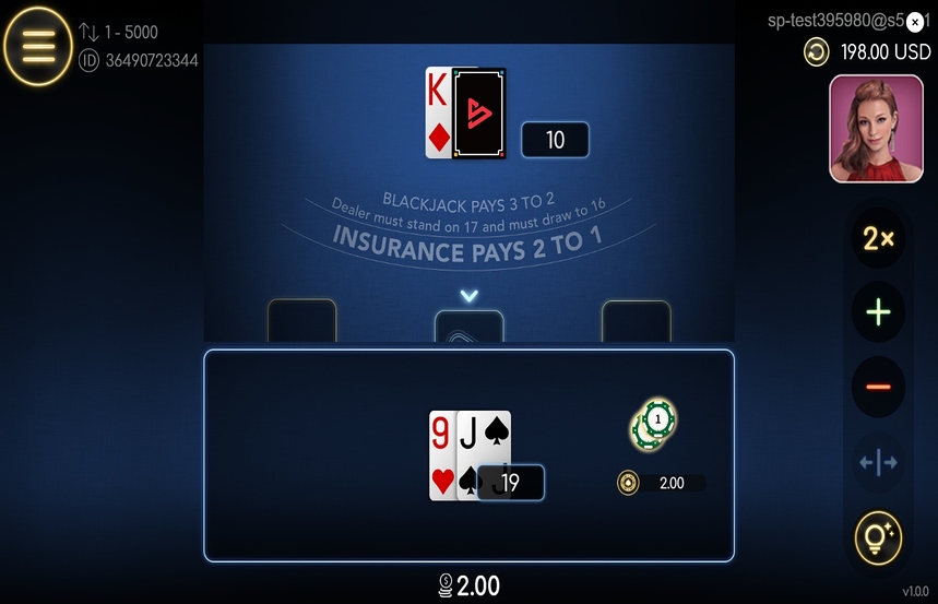 SimplePlay Mini Blackjack