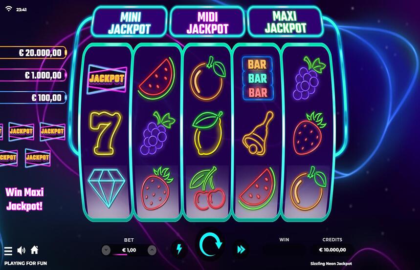 Sizzling Neon Jackpot