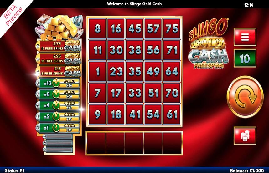 Slingo Gold Cash