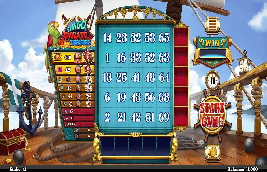 Slingo Pirates Treasure