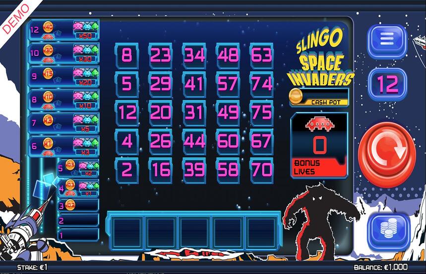 Slingo Space Invaders