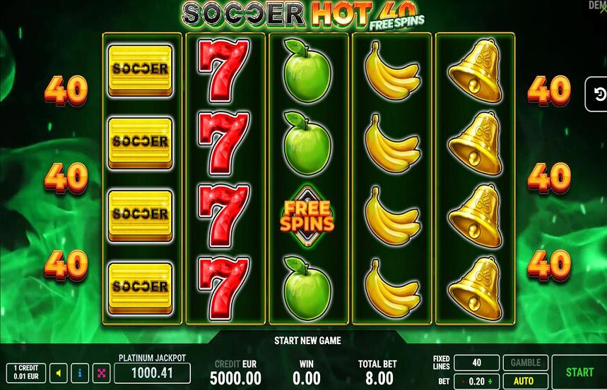 Soccer Hot 40 Free Spins
