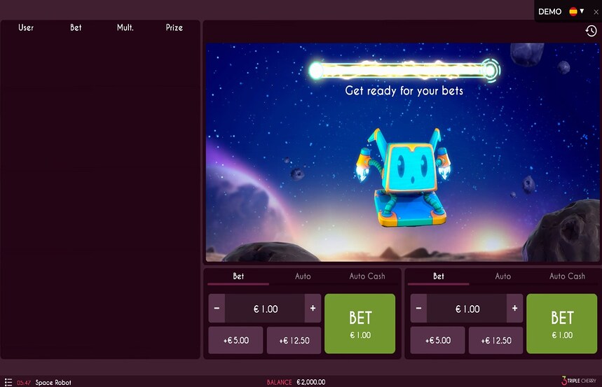 Space Robot Crash Game