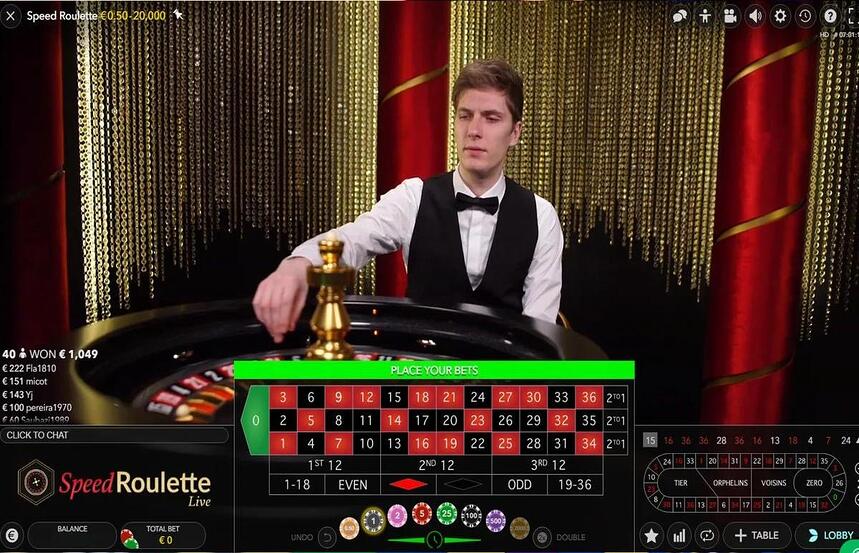 Speed Roulette Live
