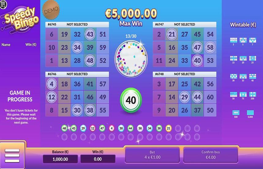 Speedy Bingo