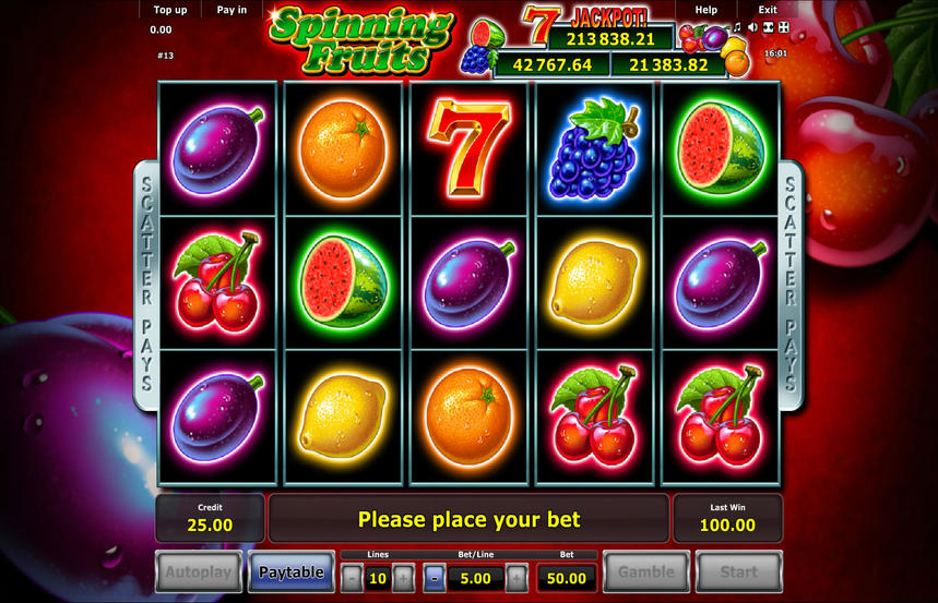 Spinning Fruits