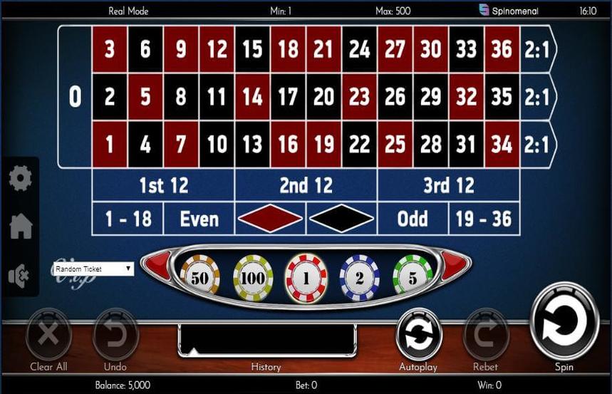 Spinomenal European Roulette VIP