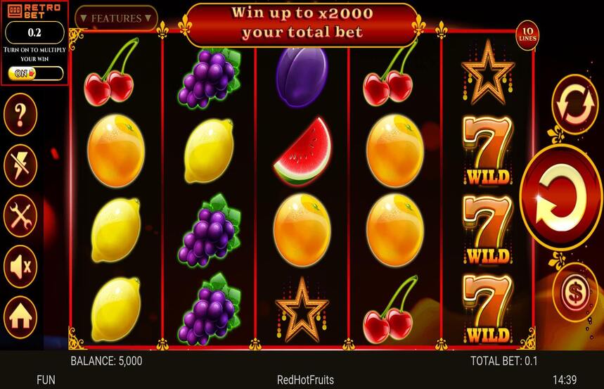 Spinomenal Red Hot Fruits
