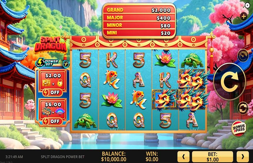 Split Dragon Power Bet