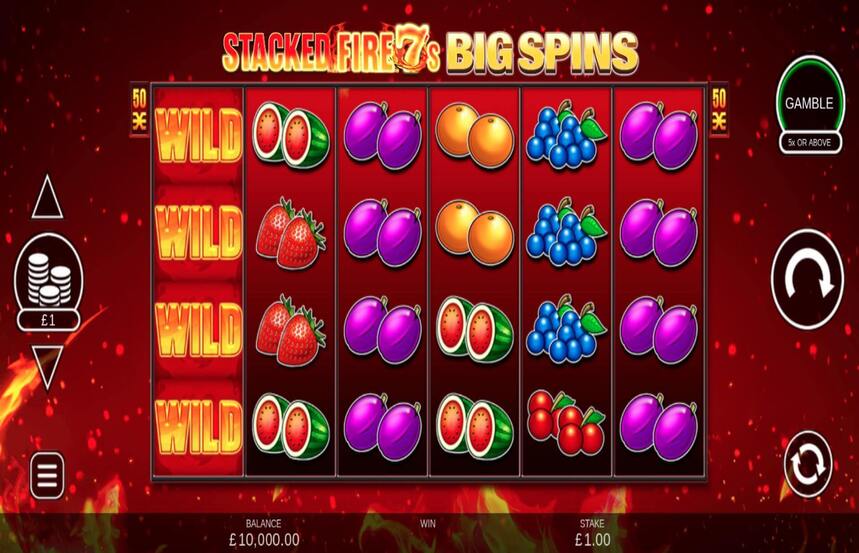 Stacked Fire 7s Big Spins