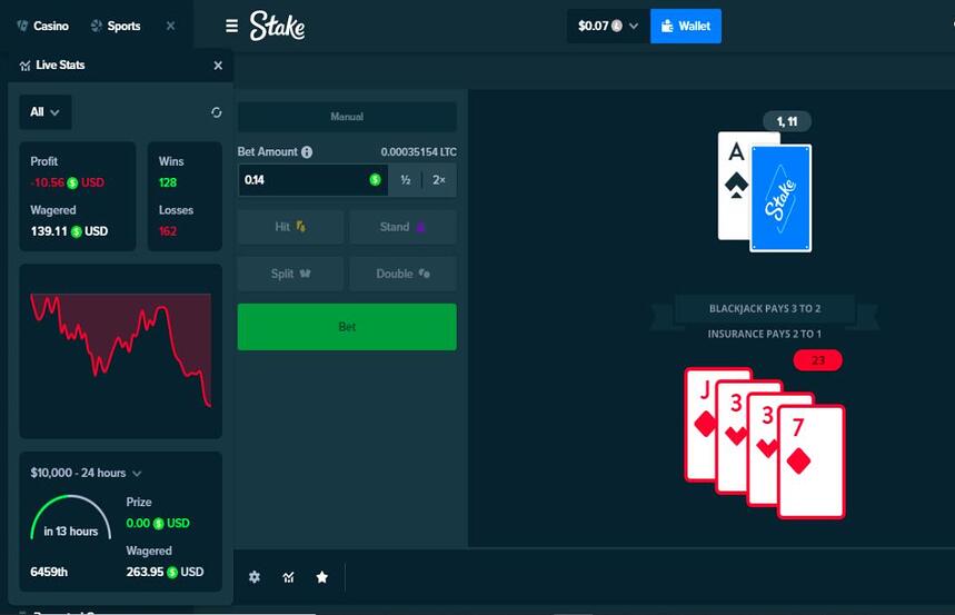 Stake Games Blackjack