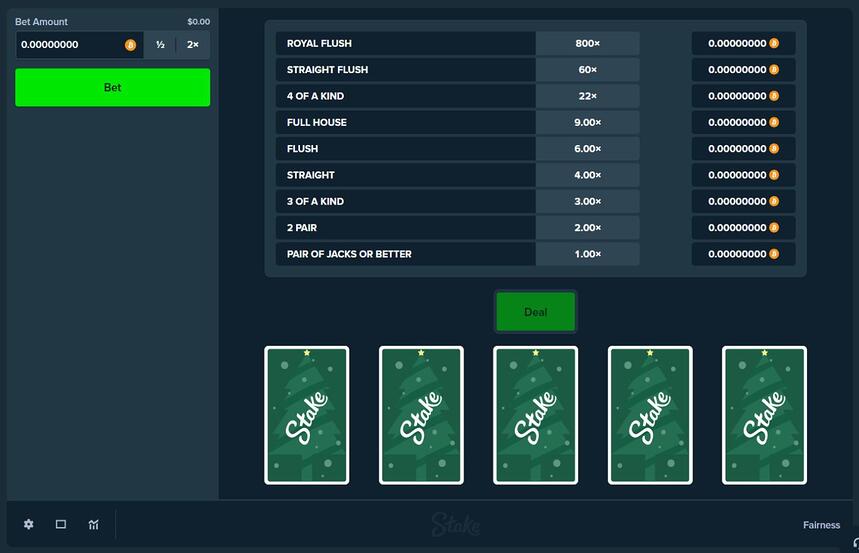 Stake Games Video Poker