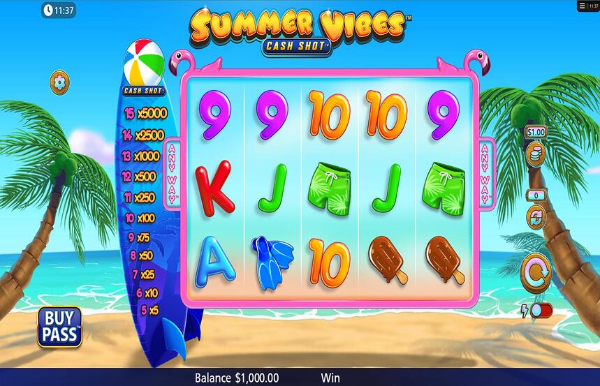 Summer Vibes Cash Shot