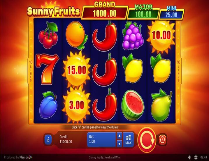 Sunny Fruits Hold and Win