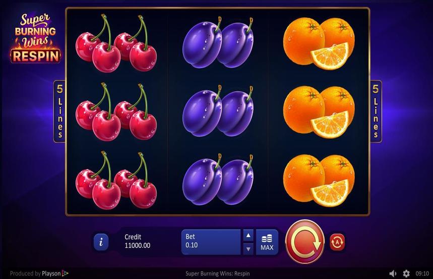 Super Burning Wins Respin