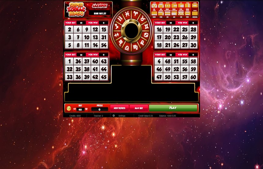 Super Zodiac Bingo