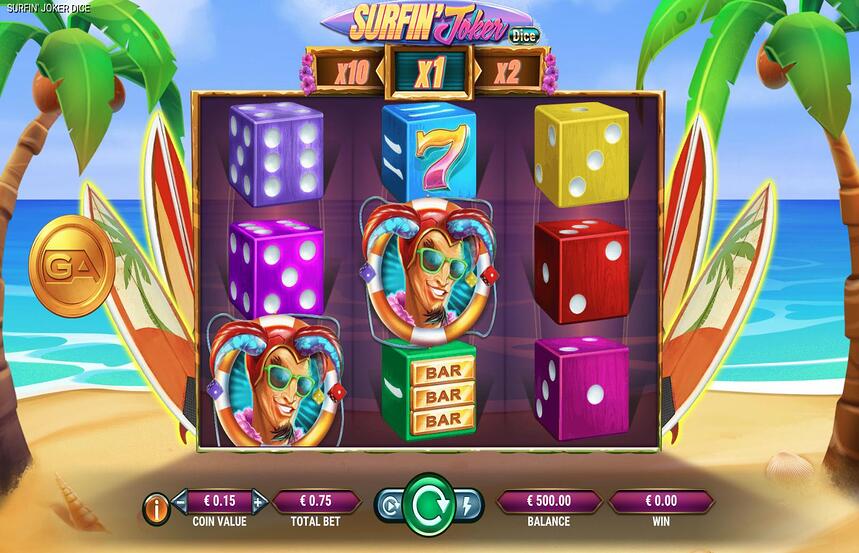 Surfin Joker Dice