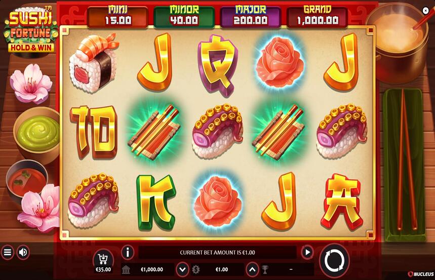 Sushi Fortune Hold and Win