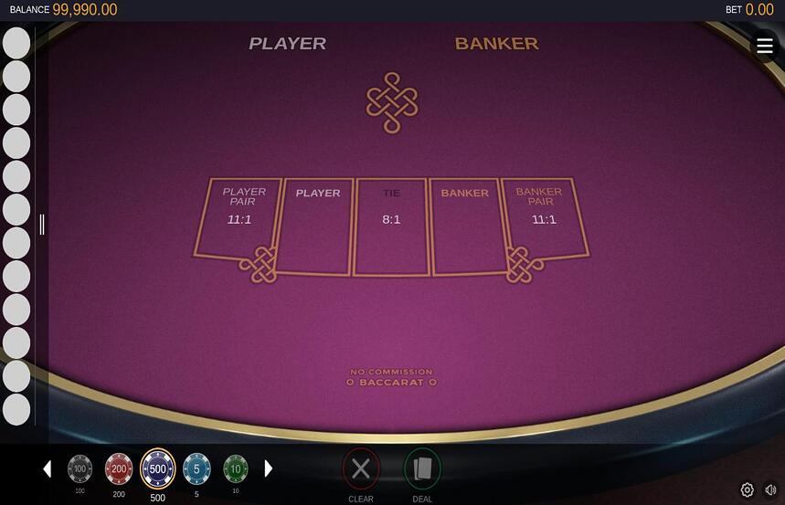Switch Studios No Commission Baccarat