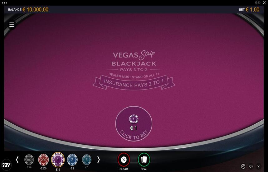 Switch Studios Vegas Strip Blackjack