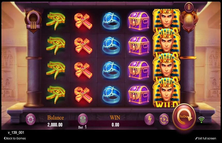 TaDa Gaming Legacy of Egypt
