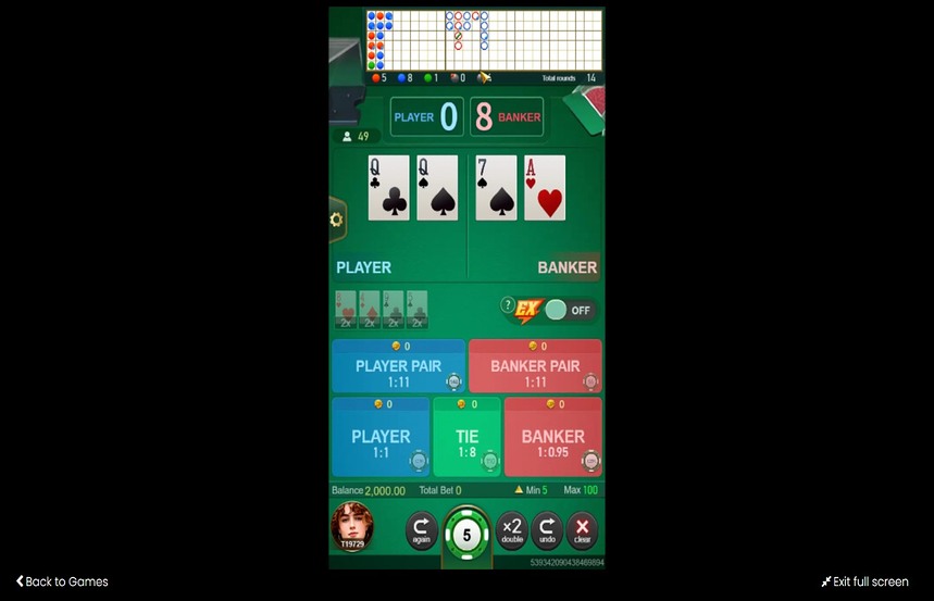 TaDa Gaming Speed Baccarat