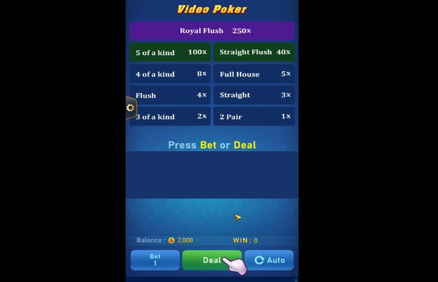 TaDa Gaming Video Poker