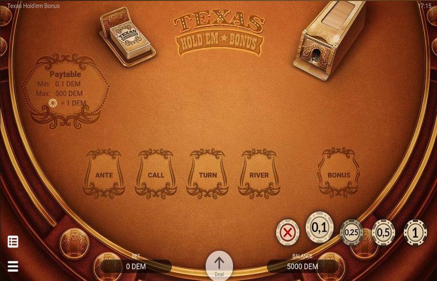 Texas Holdem Bonus