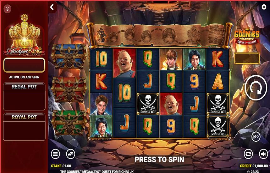 The Goonies Megaways Quest for Riches